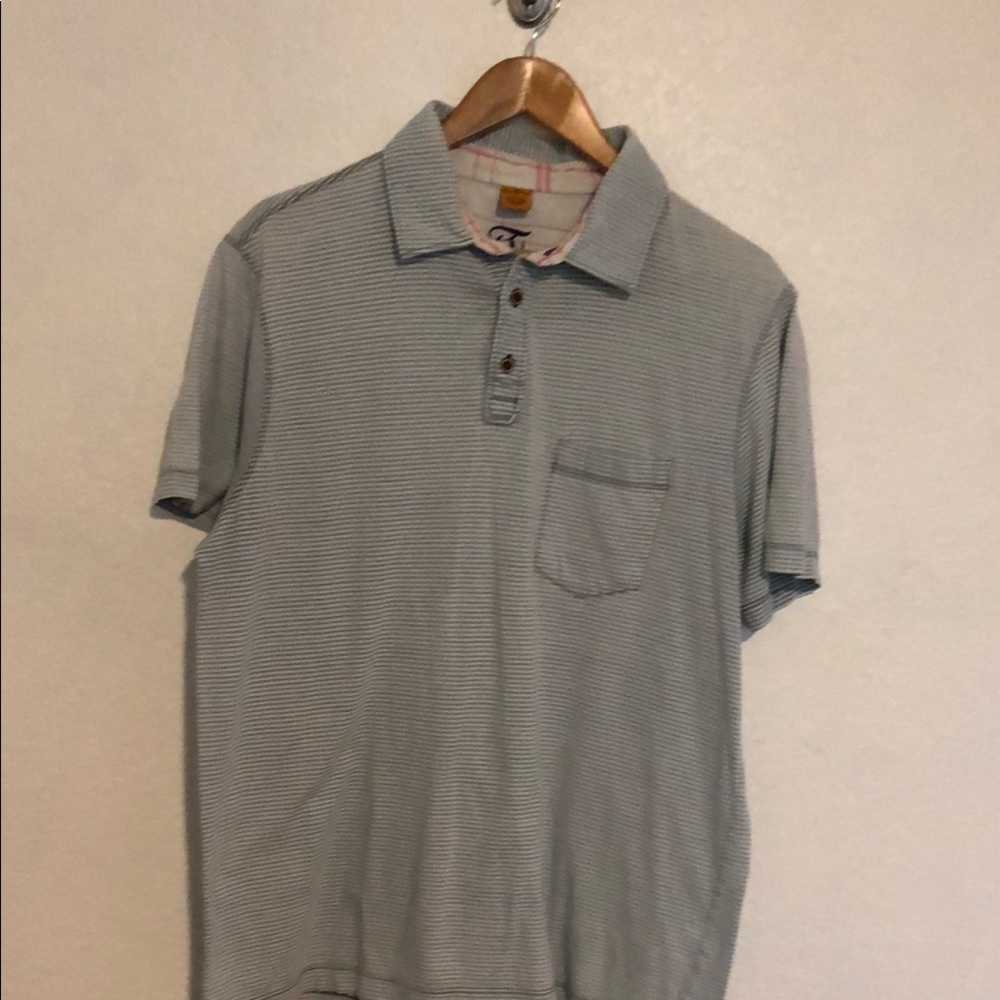 Tailor Vintage Blue Polo Shirt Soft Cotton Relaxed Fit